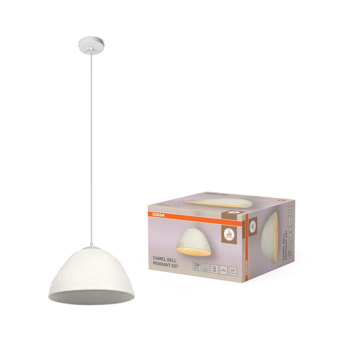 4099854458781 - Závěsné svítidlo Decor Camel Bell E27, Bílé - Závěsné - Czechia LEDVANCE e - shop