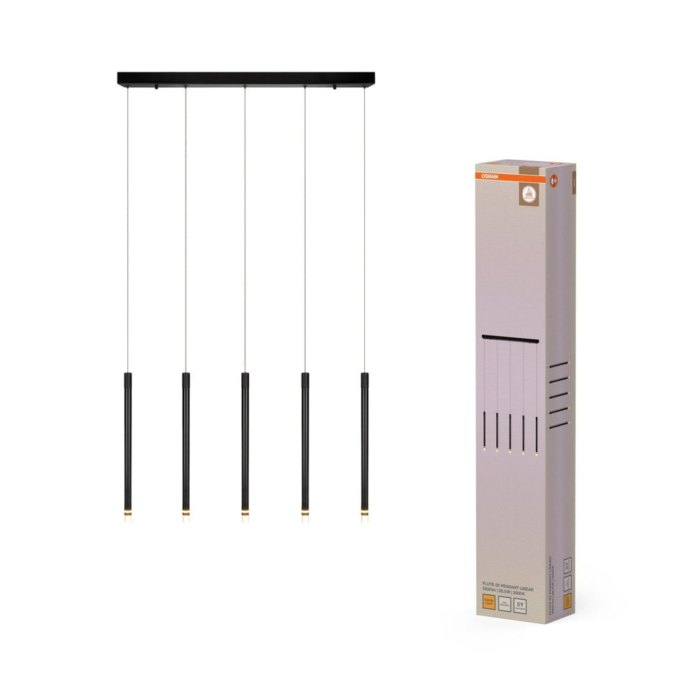 Závěsné svítidlo Decor Flute Pendant, černá, teplá bílá