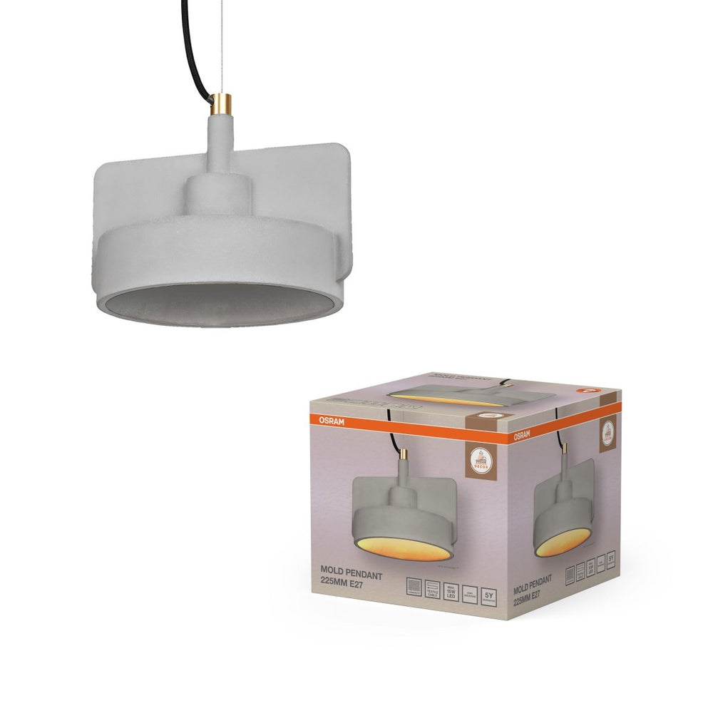 Závěsné svítidlo Decor Mold 225MM 1XE27, Tmavě šedé
