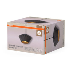 4058075848047 - Závěsné svítidlo Stripes 305mm, 1x E27, Tmavě šedé - Czechia LEDVANCE e - shop