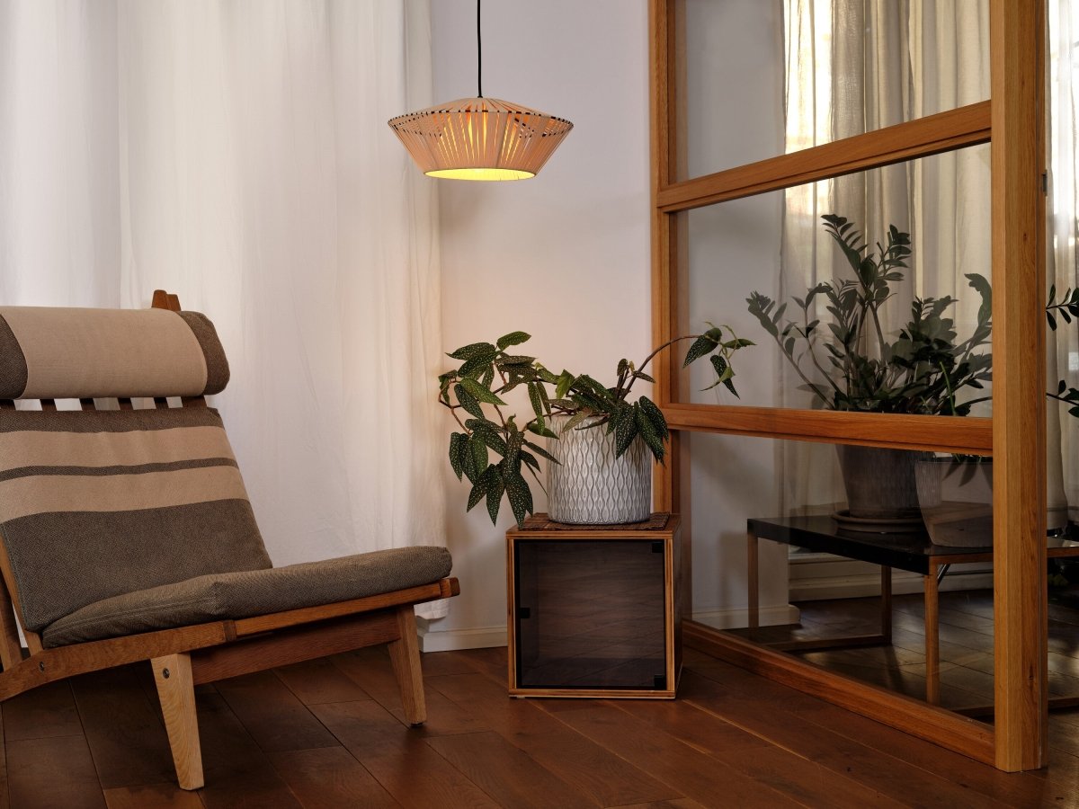 4058075847965 - Závěsné svítidlo Stripes 405mm, 1x E27, Béžové - Czechia LEDVANCE e - shop