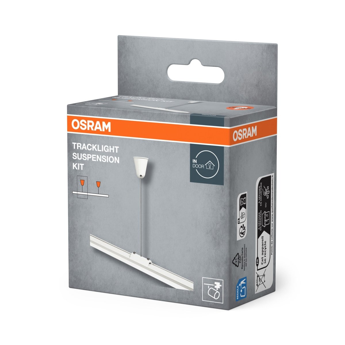 4099854509117 - Závěsný konektor ke kolejnicovým lištám KIT, bílý OSRAM - Kolejnicový systém svítidel - LEDVANCE e - shop