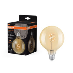 4099854551963 - Zlatá Vintage LED žárovka Spiral Filament, 4.9W, Teplá bílá, - Czechia LEDVANCE e - shop