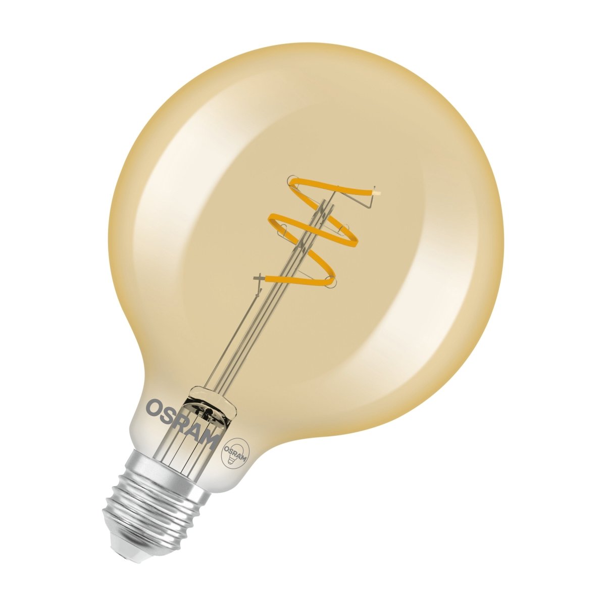 4099854551949 - Zlatá Vintage LED žárovka Spiral Filament, 4.9W, Teplá bílá, E27 - Czechia LEDVANCE e - shop