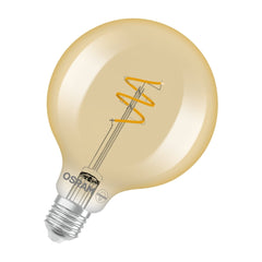 4099854551949 - Zlatá Vintage LED žárovka Spiral Filament, 4.9W, Teplá bílá, E27 - Czechia LEDVANCE e - shop