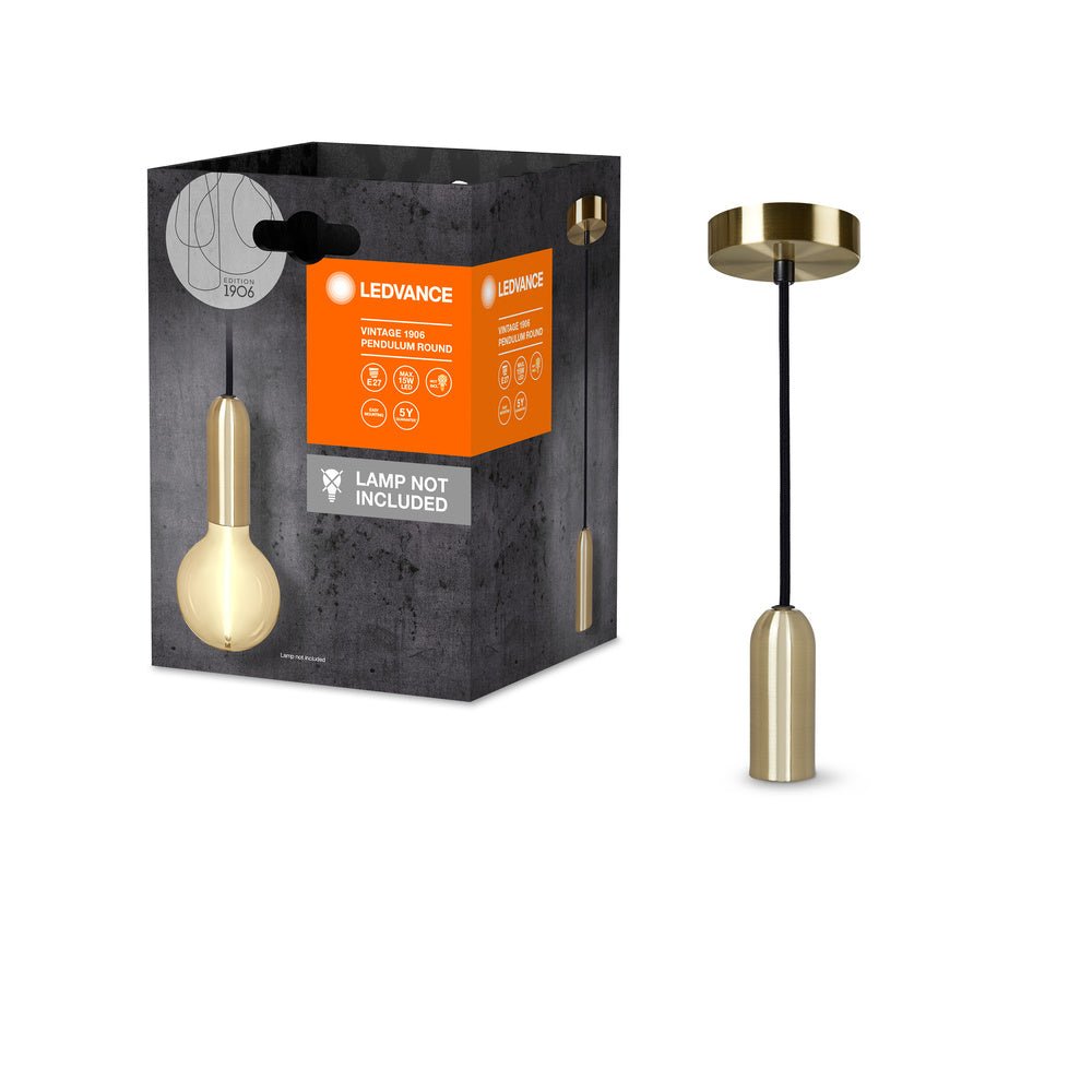 4099854092626 - Zlaté stropní svítidlo E27 max 15 W VINTAGE ROUND - Lustr - LEDVANCE e - shop