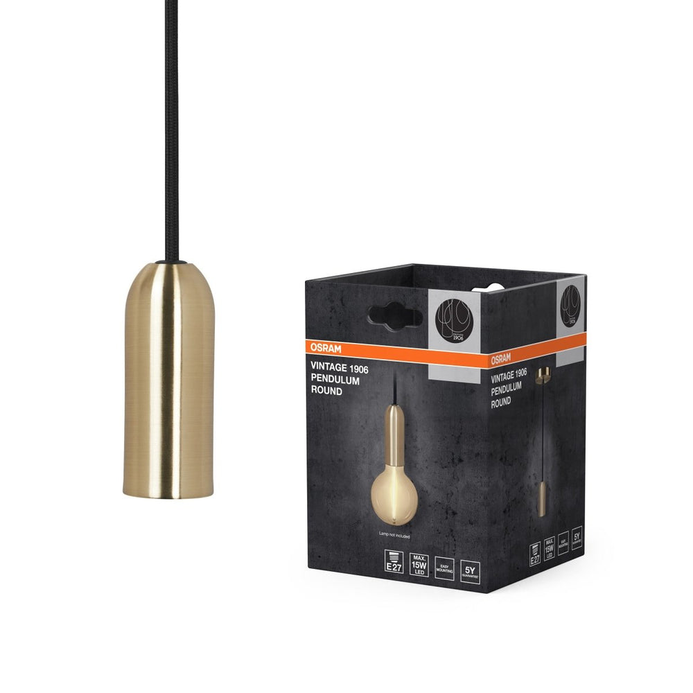 Zlaté stropní svítidlo E27 max 15 W VINTAGE ROUND OSRAM