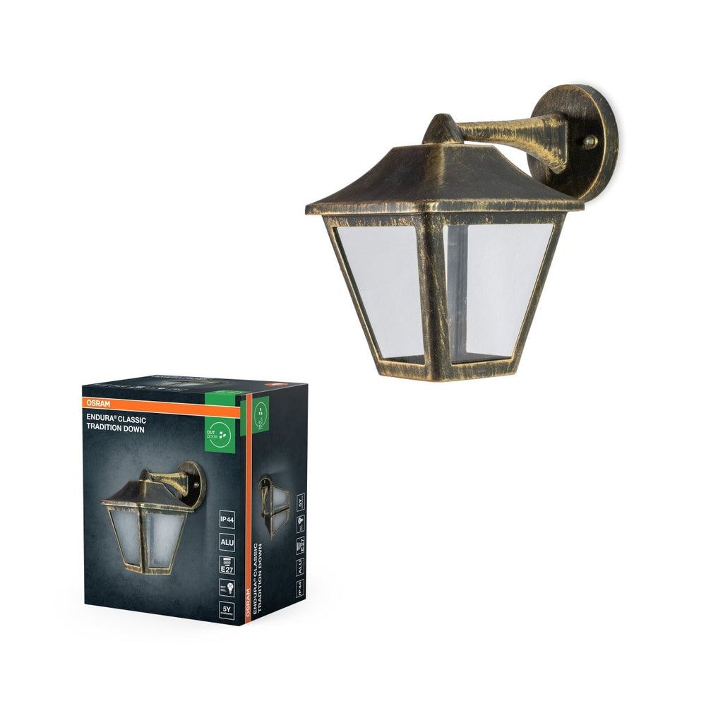 Zlaté venkovní dekorativní svítido 230 mm
