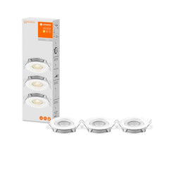 4058075617780 - 3 ks stmívatelné LED stropní bodovky 5W bílé, teplá bíla - Podhledové svítidlo - LEDVANCE e-shop