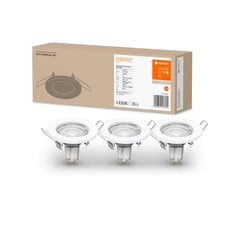 4099854103629 - 3 ks stříbrné LED podhledové svítidlo ESSENTIAL SET, teplá bílá - Podhledové svítidlo - LEDVANCE e-shop