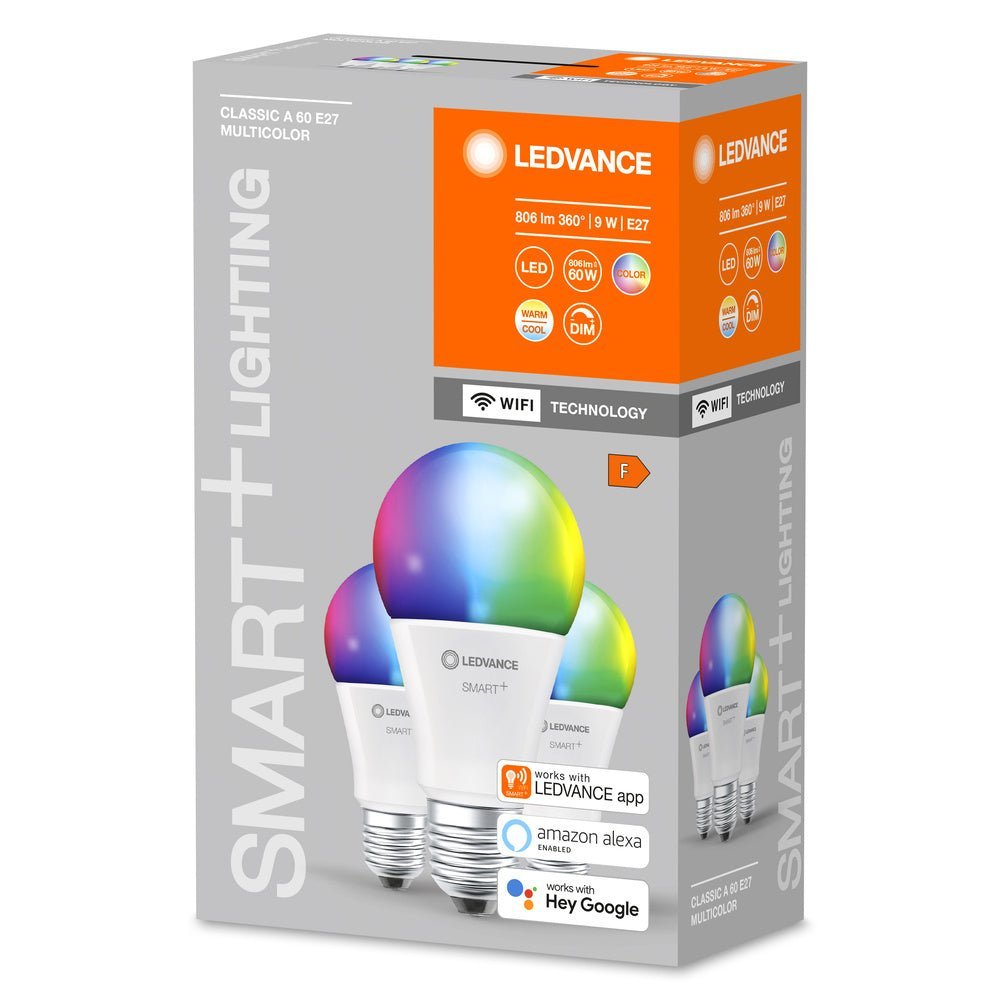 4058075778870 - 3x chytrá WiFi LED žárovka E27 9W CLASSIC, nastavitelná bílá - Žárovka - Czechia LEDVANCE e - shop