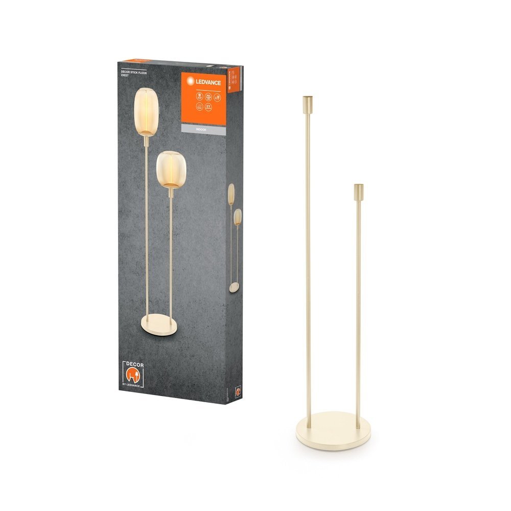 Béžová stojací lampa E27 1460 mm 2 STICK FLOOR TALL