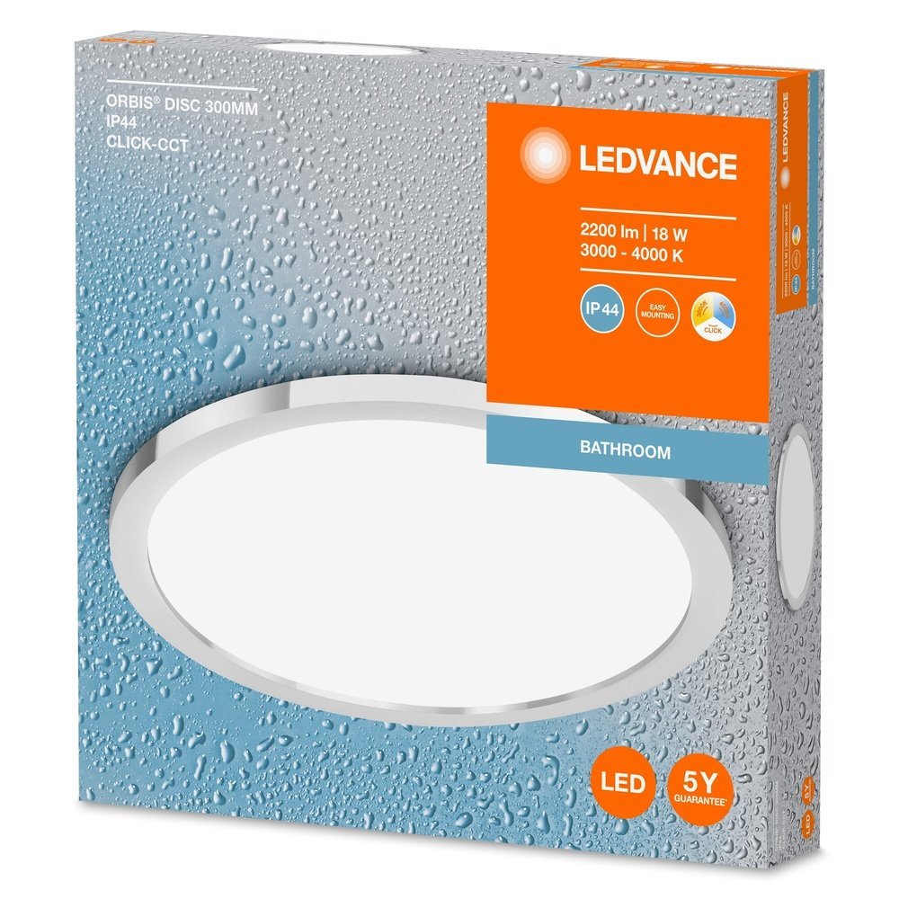 4099854096136 - Bílé koupelnové LED svítidlo ORBIS 300mm, laditelná bílá - Stropní svítidlo - LEDVANCE e-shop