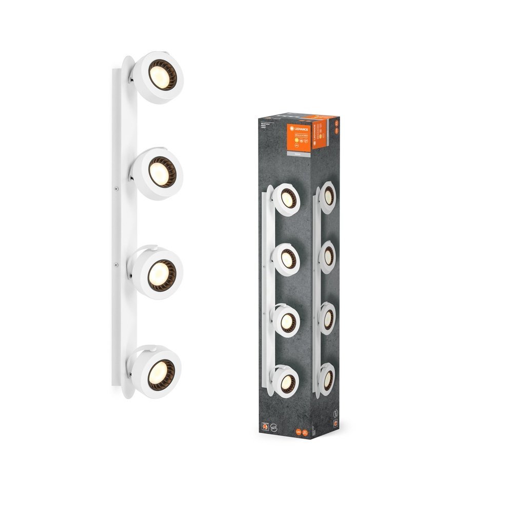 Bílé LED stropní svítidlo 21 W DECOR 4 SPOT VENUS, teplá bílá