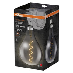 4058075269903 - Černá LED spirálovitá žárovka E27 4 W VINTAGE, teplá bílá - Žárovka - LEDVANCE e-shop