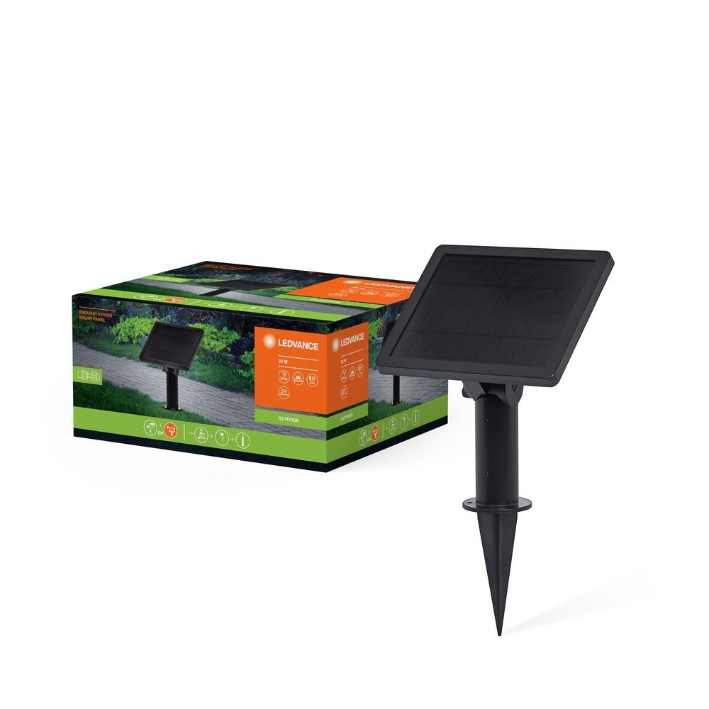Černý hybridní solární panel 24 W ENDURA