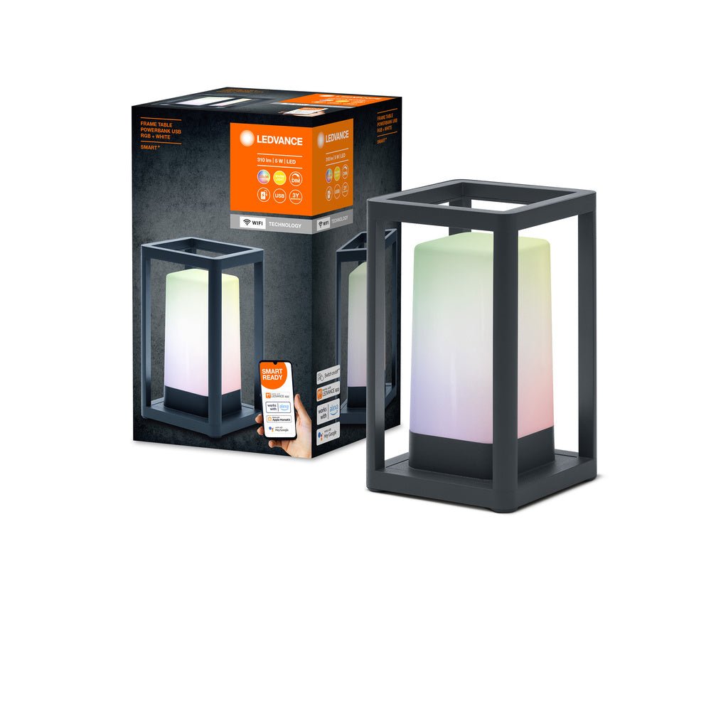 Chytrá LED stolní přenosná lampa s powerbankou TABLEFRAME