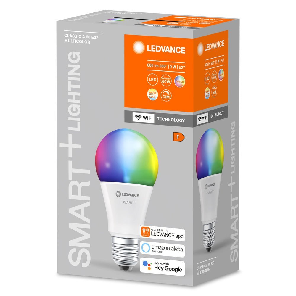 4058075778450 - Chytrá stmívatelná WiFi LED RGBW žárovka E27 9W - Žárovka - LEDVANCE e-shop