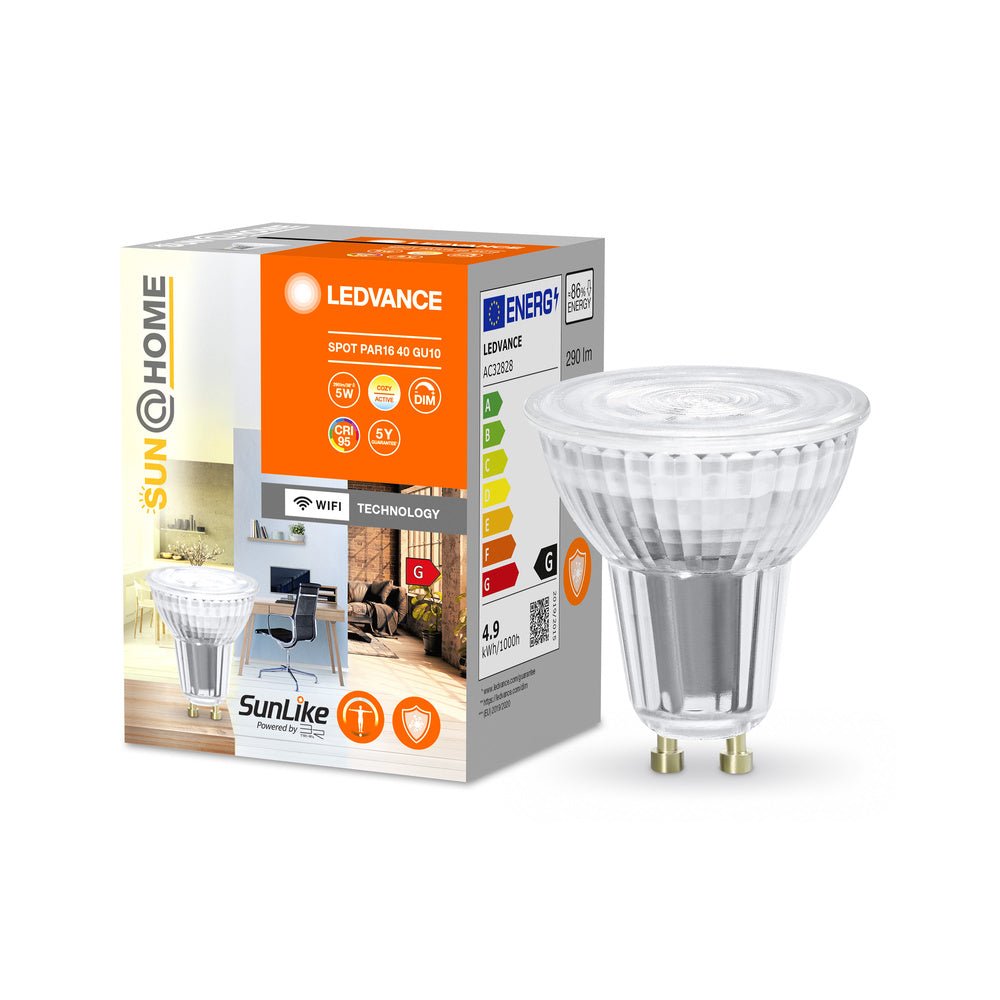 Chytrá WiFi LED žárovka SPOT GU10 4.9W, nastavitelná bílá