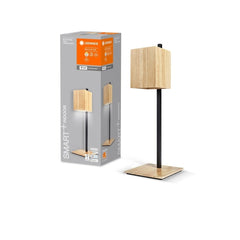 4058075757585 - Chytrá WiFi stolní lampa DECOR WOOD TABLE, laditelná bílá - Stolní lampa - LEDVANCE e-shop