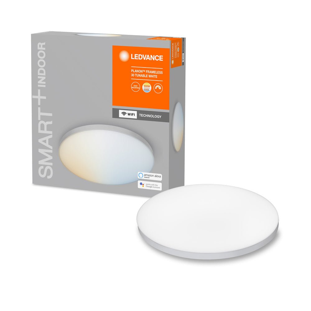 Chytré stropní WiFi LED světlo 300 PLANON, nastavitelná bílá