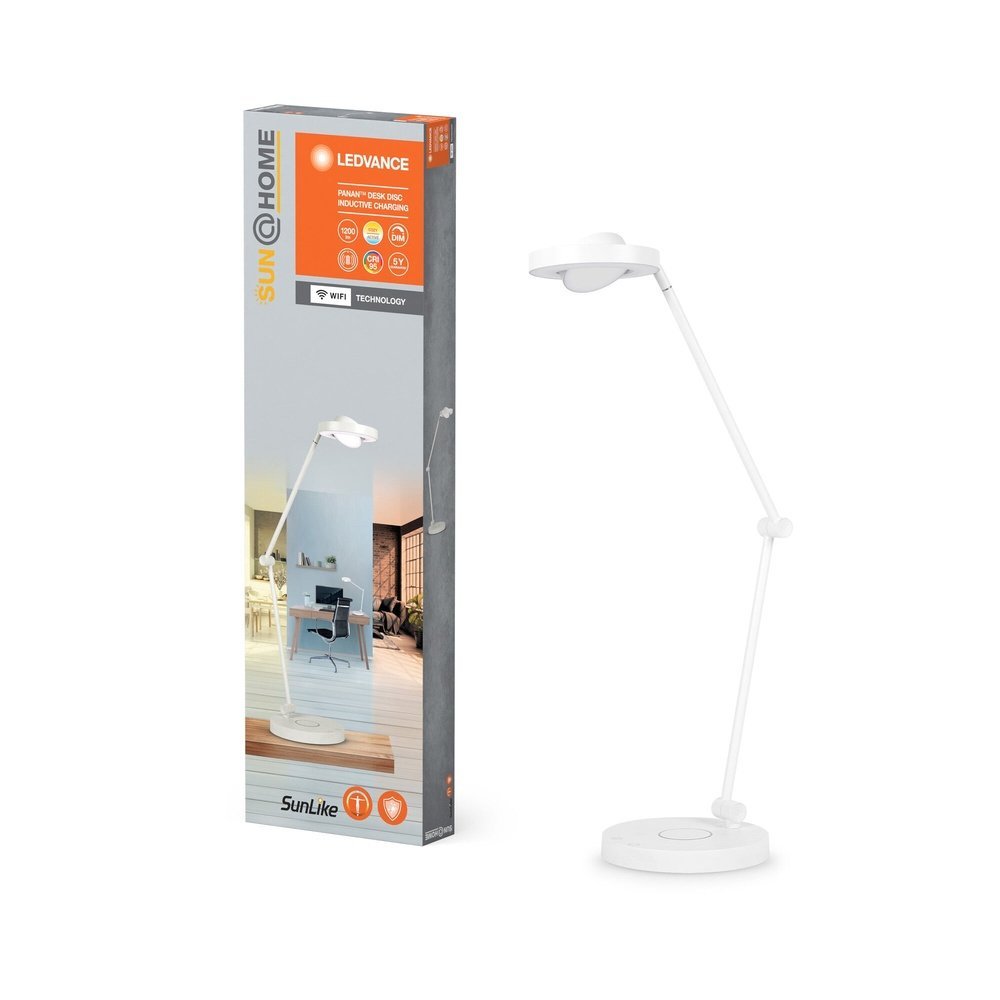 Chytré WiFi LED bílé stolní svítidlo PANAN, laditelná bílá