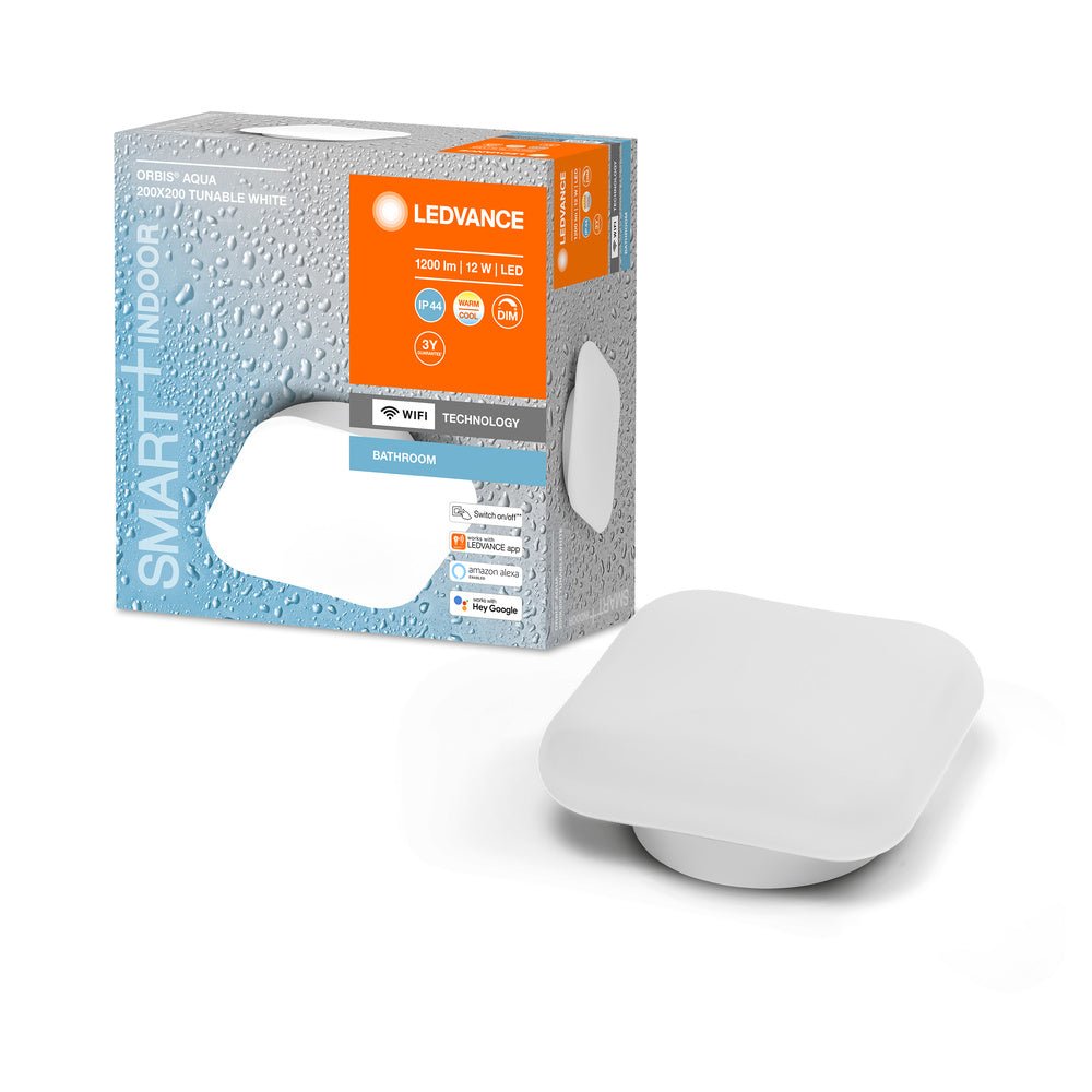 Chytré WiFi LED světlo AQUA 200x200, nastavitelná bílá