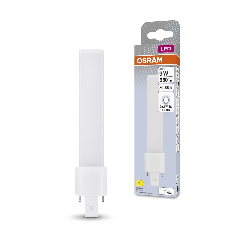 Dlouhotrvající LED žárovka G23 4 W DULUX, studená bílá