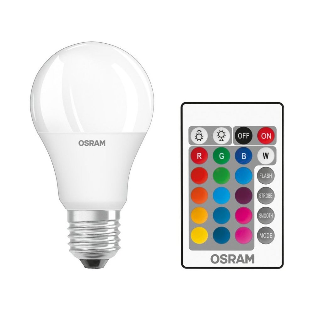 Klasická matná žárovka LED STAR+ RGBW A E27 9W s ovladačem