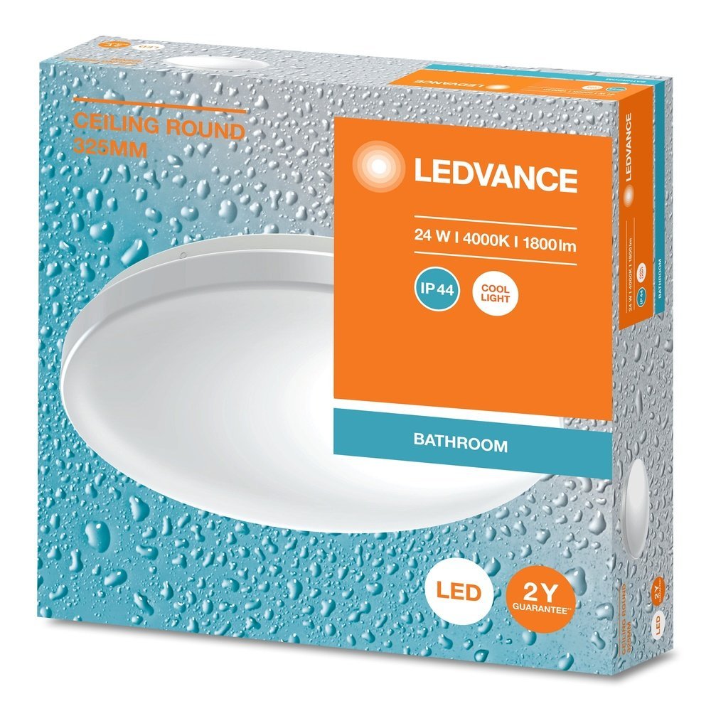 4099854105913 - Koupelnové LED stropní svítidlo ROUND 325 mm, studená bílá - Stropní svítidlo - LEDVANCE e-shop