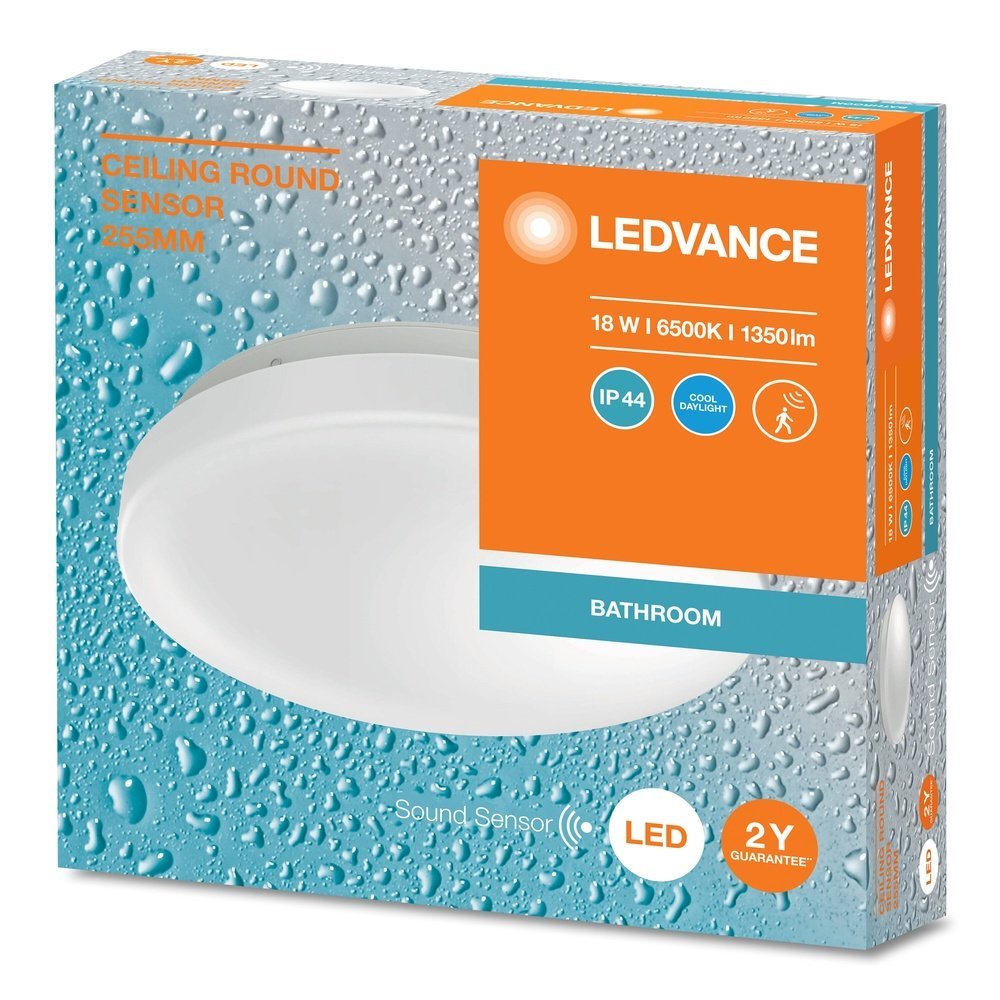 4099854106057 - Koupelnové LED světlo + senzor 25,5 cm, studená denní bílá - Stropní svítidlo - LEDVANCE e-shop