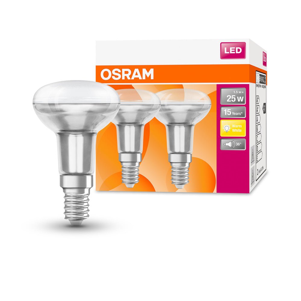 Kvalitní LED žárovka E14 R50 1,5 W STAR teplá bílá
