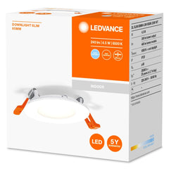 4058075573178 - LED bodovka 4.5W 6500K DOWNLIGHT 85 nastavitelná bílá - Podhledové svítidlo - LEDVANCE e-shop