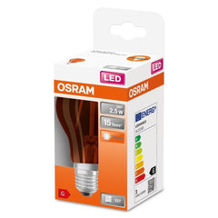 4058075433960 - LED klasická žárovka E27 2,5 W STAR DÉCOR CLASSIC, oranžová - Žárovka - LEDVANCE e-shop