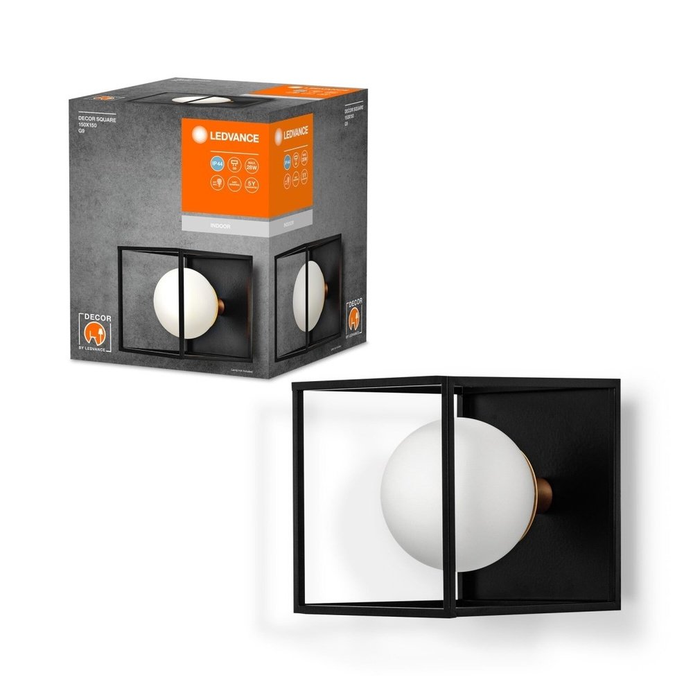LED nástěnné svítidlo koupelnové G9 IP44 DECOR SQUARE