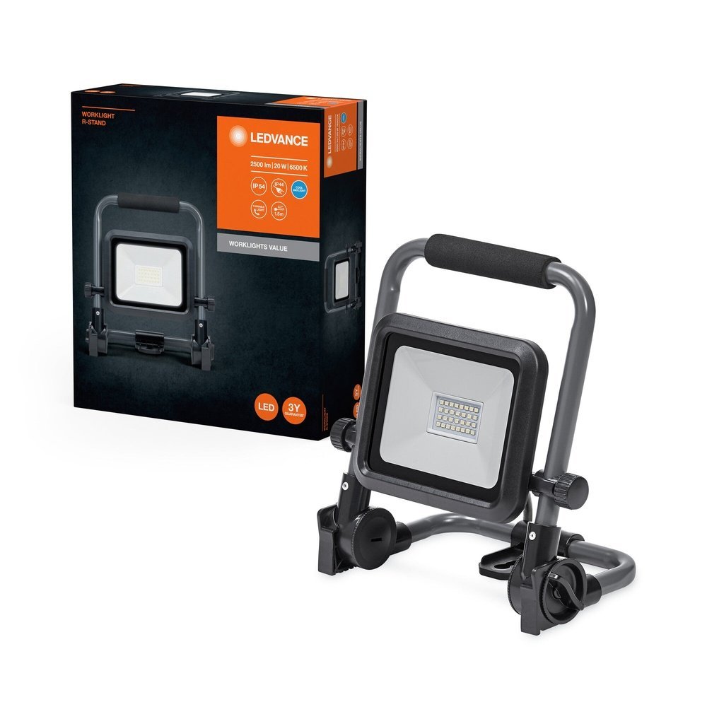 LED pracovní světlo IP54 R-STAND 20 W, studená denní bílá