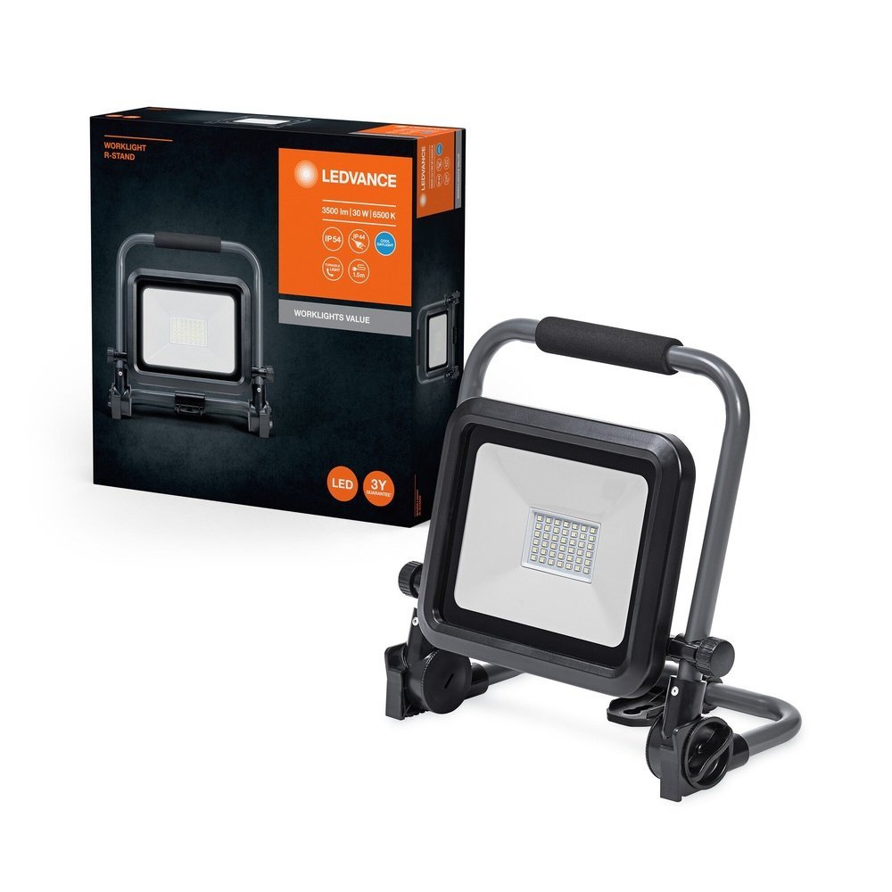 LED pracovní světlo IP54 R-STAND 30 W, studená denní bílá