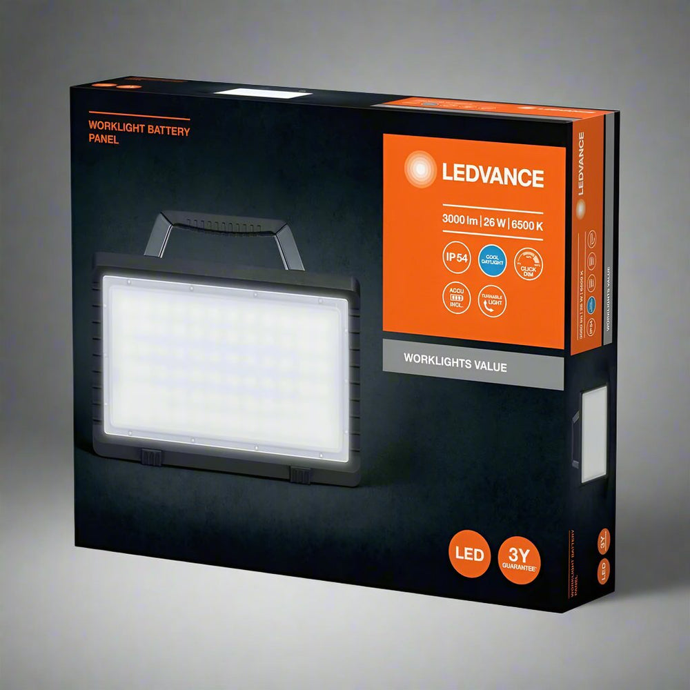 LED pracovní světlomet IP54 PANEL 26W, studená denní bílá