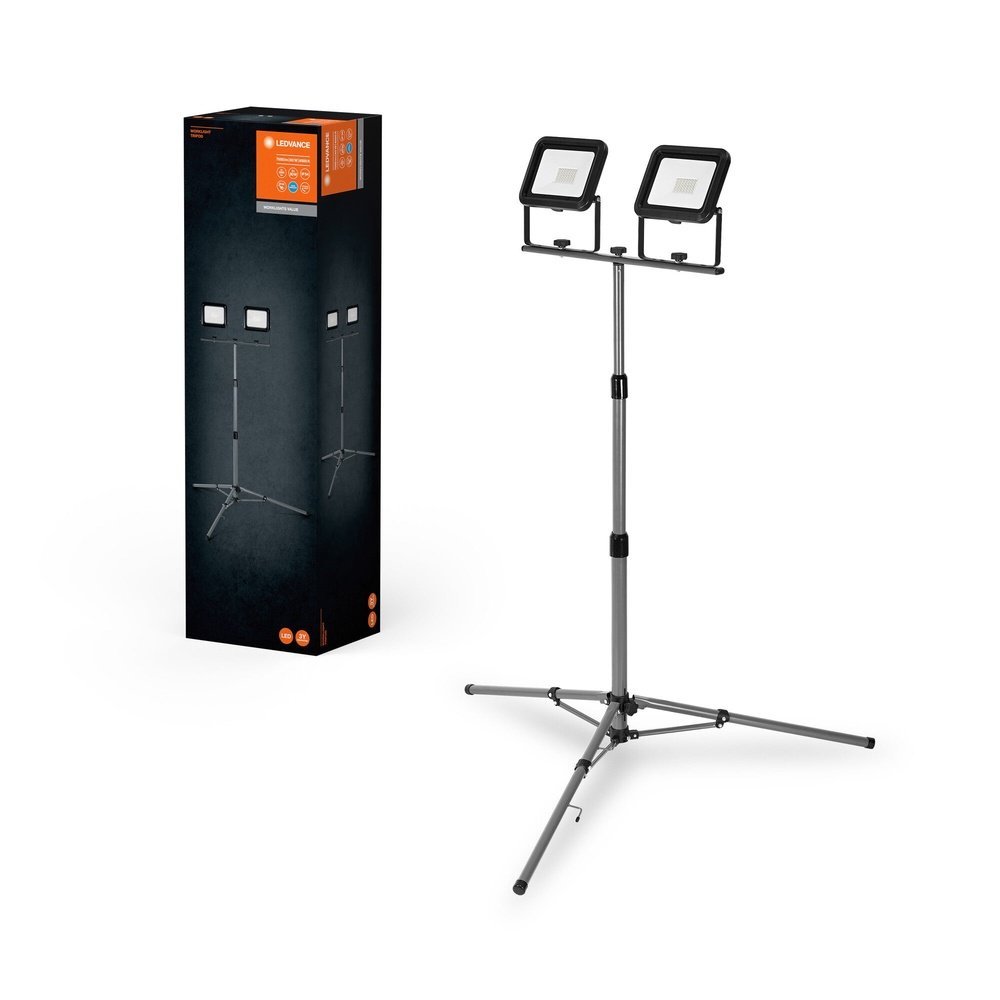 LED pracovní svítidlo IP65 TRIPOD 2x 30 W, studená bílá