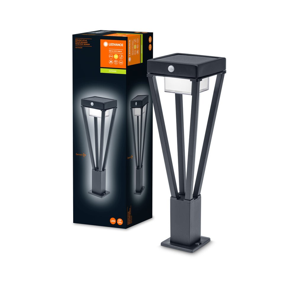 LED solarní sloupek s čidlem 50 ENDURA teplá bílá