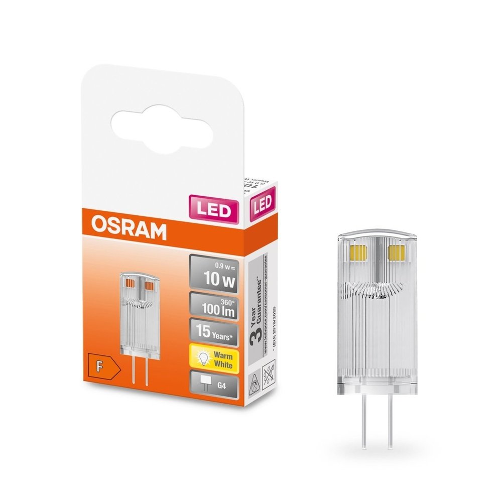 LED speciální žárovka G4 0,9 W PIN, teplá bílá