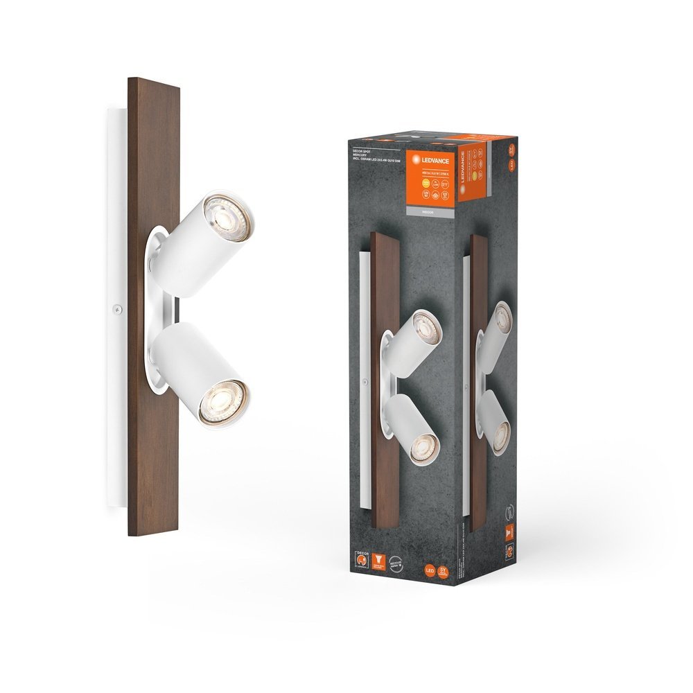 LED stropní svítidlo 6,8 W GU10 MERCURY, teplá bílá