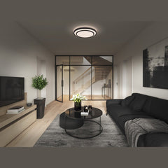 4058075829367 - LED stropní svítidlo černé 36 W BERLIN 490 mm, teplá bílá - Stropní svítidlo - LEDVANCE e-shop