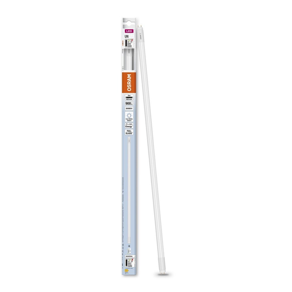 LED trubice 8 W TUBE 600 mm T8, studená bílá