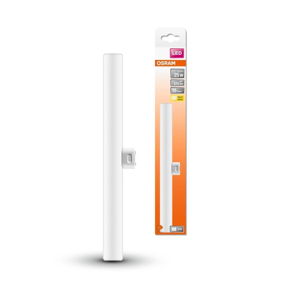 LED trubicová žárovka S14d 3,5 W LEDINESTRA BASE, teplá bílá