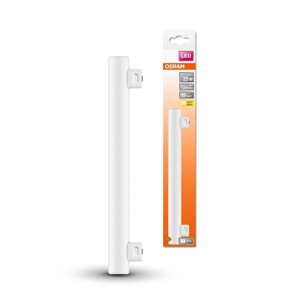 LED trubicová žárovka S14s 3,5 W LEDINESTRA BASE, teplá bílá