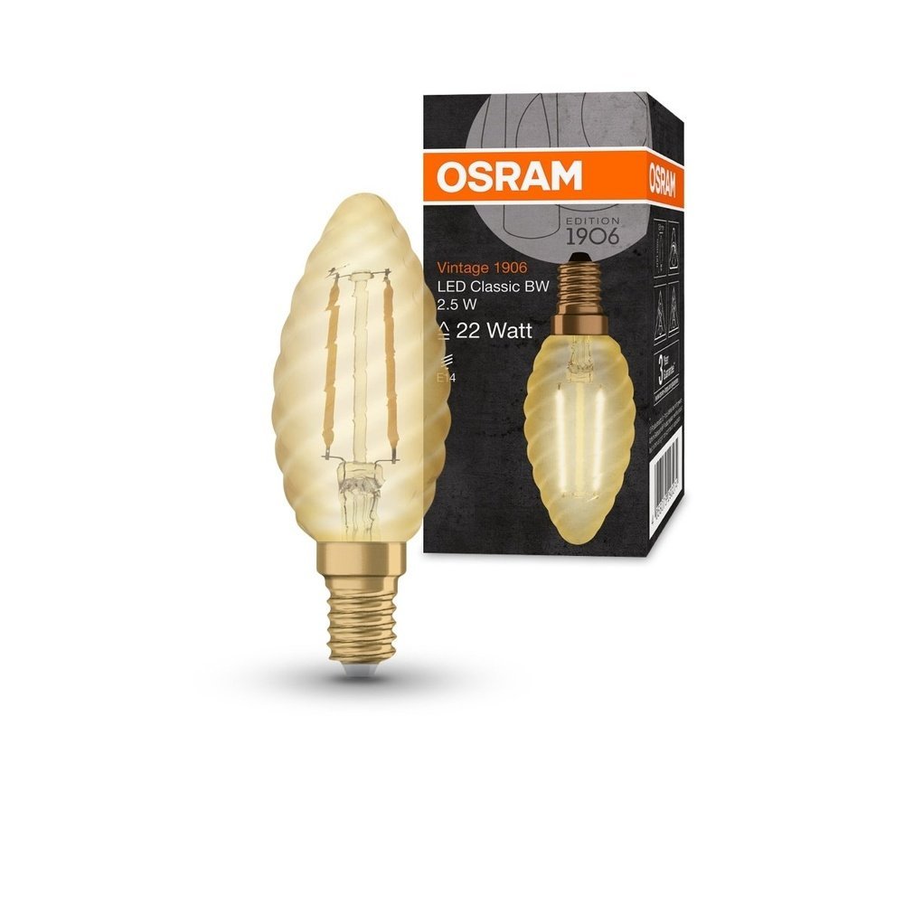 LED žárovka E14 2,5 W VINTAGE CLASSIC BW, teplá bílá