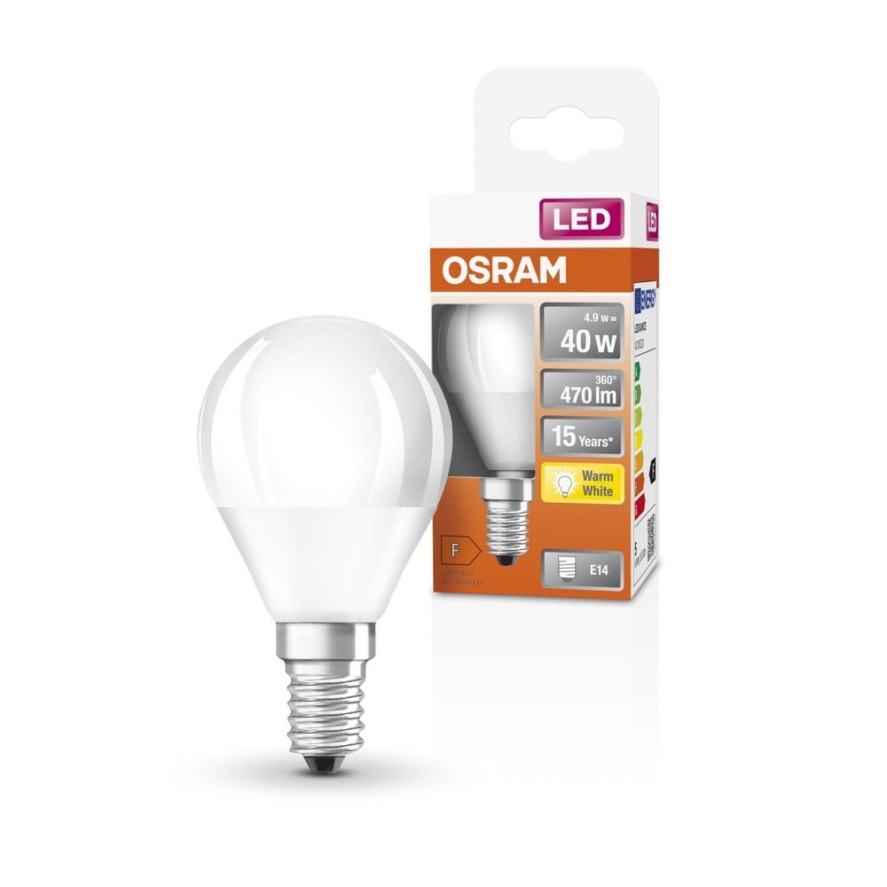 LED žárovka E14 4,9 W STAR CLASSIC P, teplá bílá
