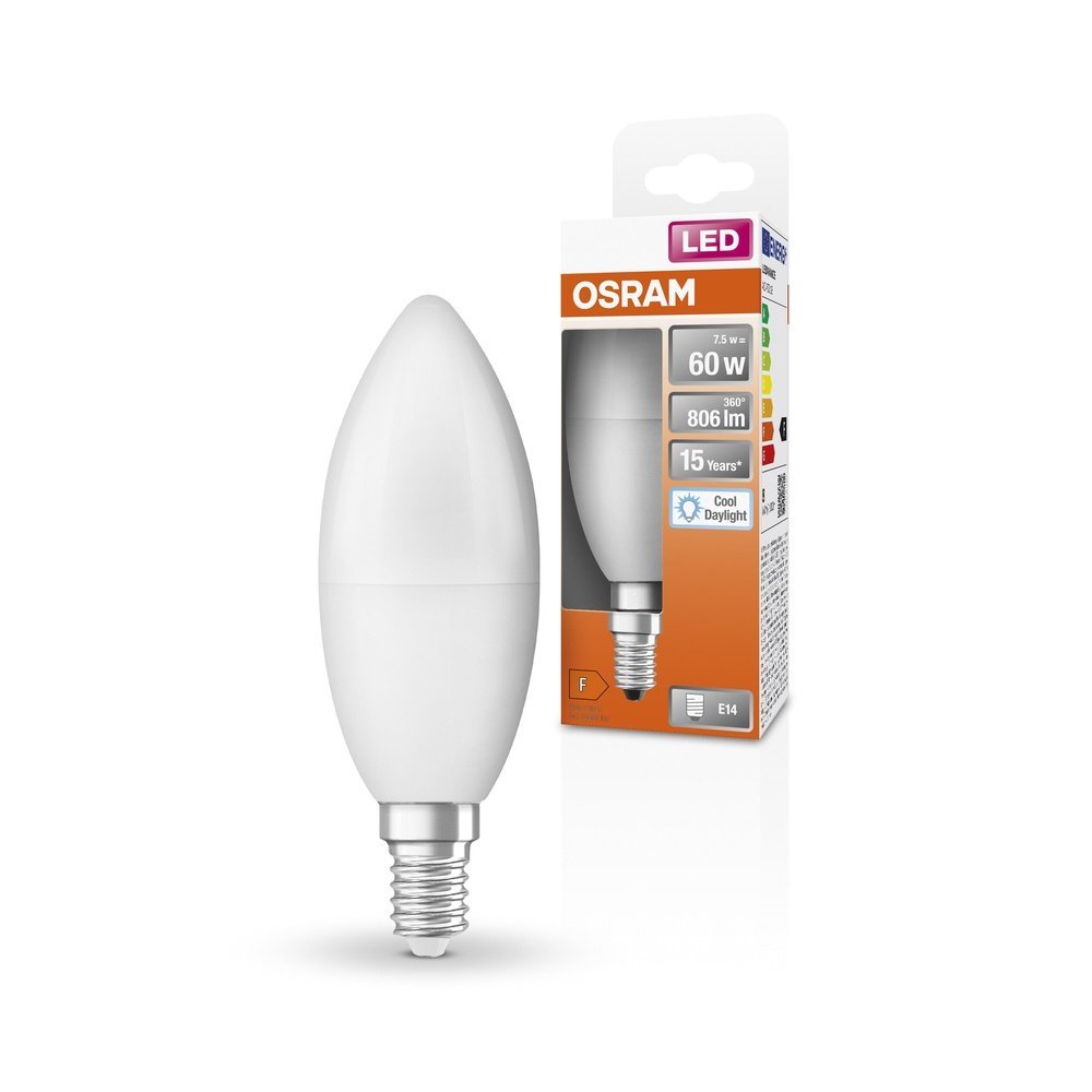 LED žárovka E14 7.5 W STAR CLASSIC B, studená denní bílá