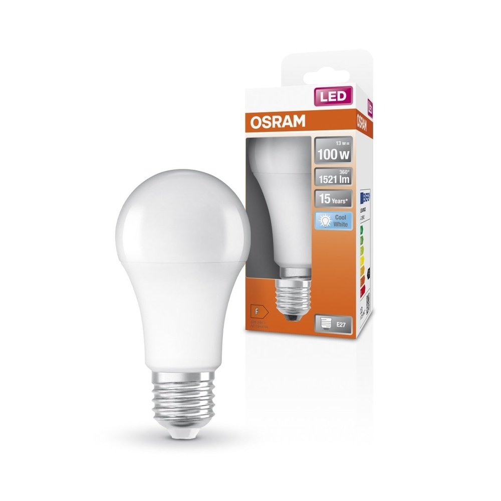 LED žárovka E27 13 W STAR, studená bílá